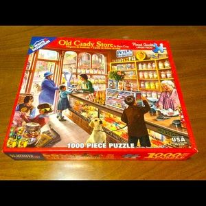 🧩 White Mountain Puzzle Old Candy Store 1000 Pc COMPLETE